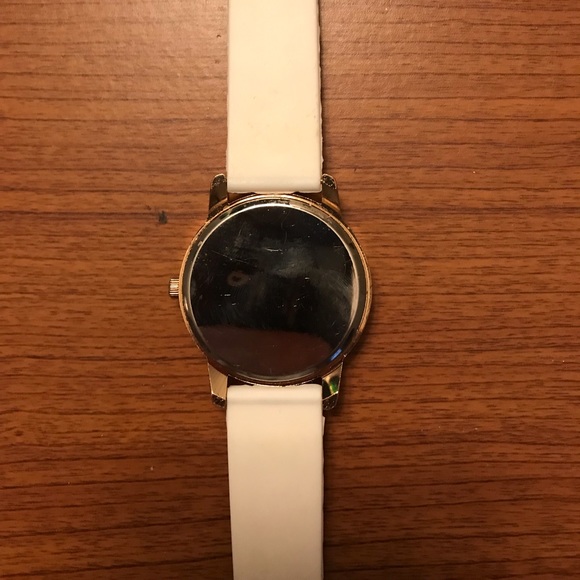 Geneva Rose Gold & White Watch with Silicone Band - Picture 7 of 8